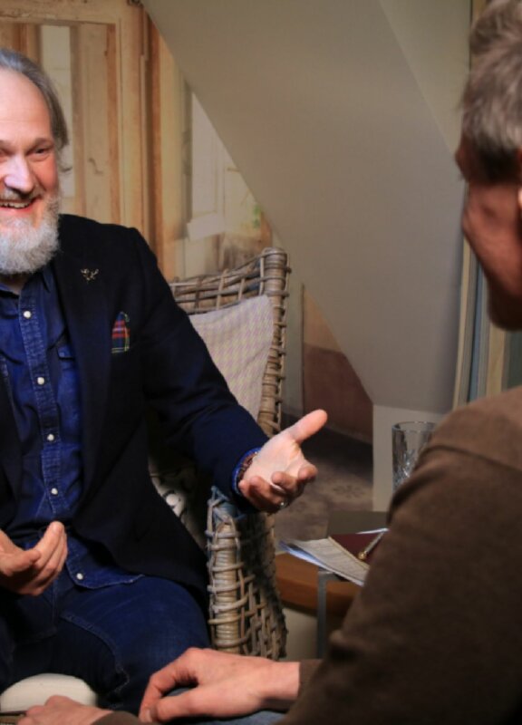 Burghard Oeverhaus im Gespräch